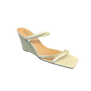 Nordstrom Rack Women's Beige  Square Toe Mule Sandals Size 13